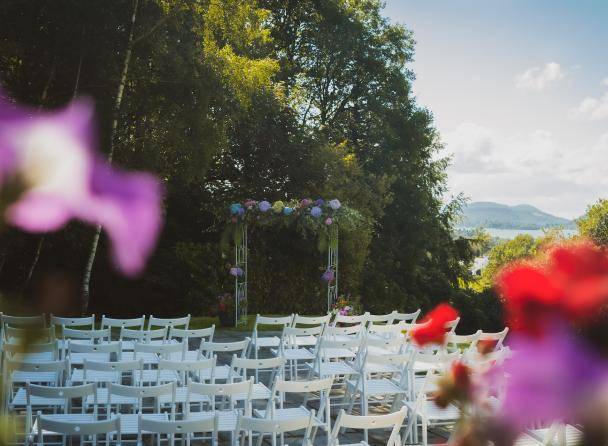 outdoor wedding ceremony