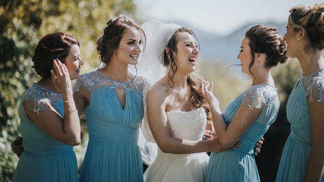 Merewood wedding fair 2020 bride and bridesmaid