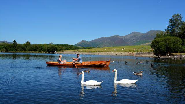 rowing on Lake Windermere