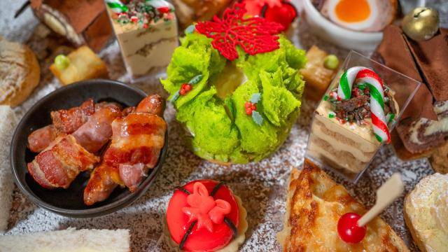 Merewood Festive Afternoon Tea setup