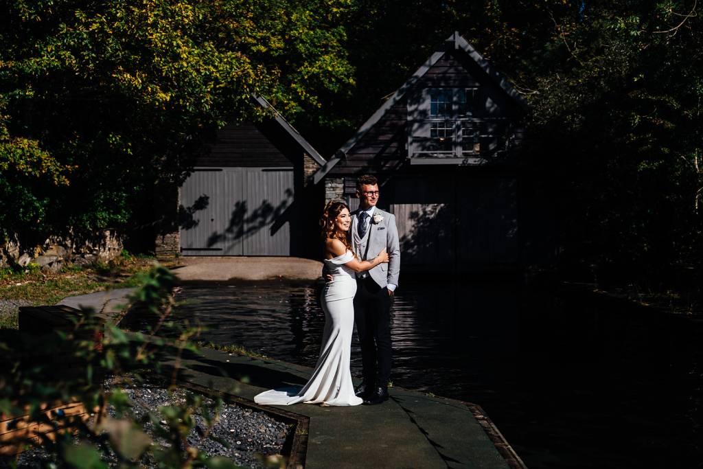 Cragwood Windermere Lake jetty wedding photography