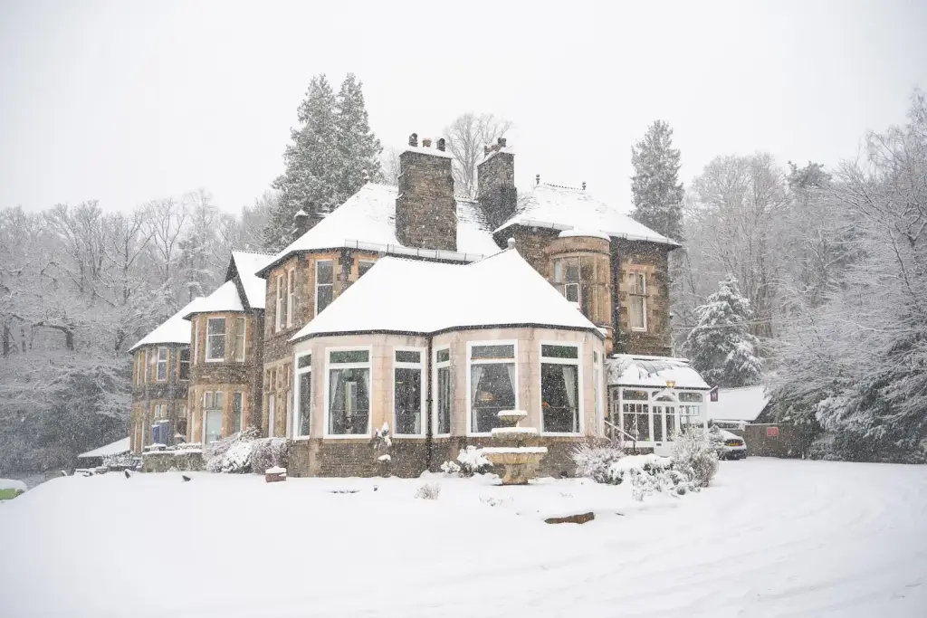 Merewood Hotel in the snow